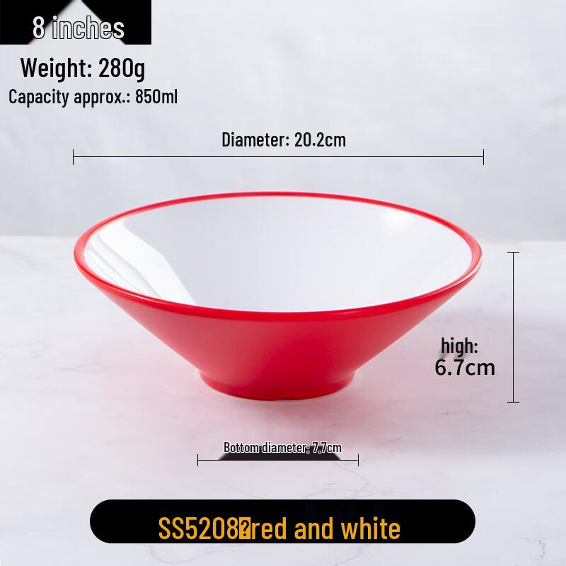 Nordic-Style Melamine Ramen Bowl