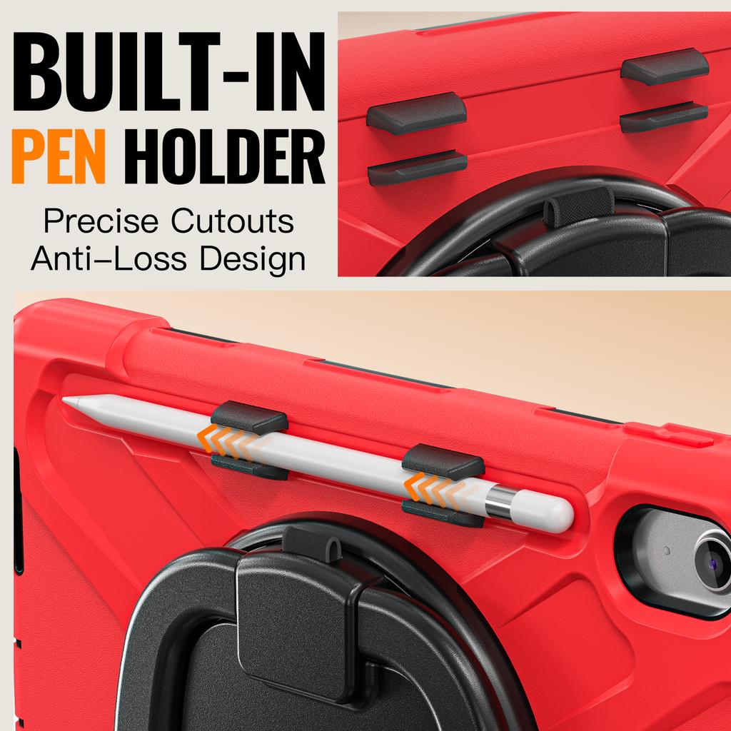 Stand Case Universal For iPad A16 2025 11th 10.9 2022 10th Gen. A3354 A3355 A3356 A2757 A2777 A2696 With Pen Slot Rotating Cover