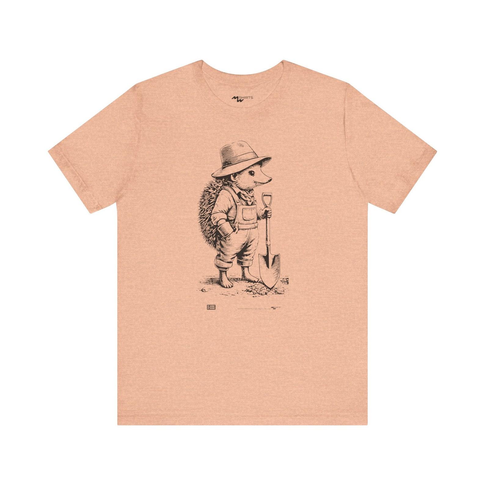 Gardening Hedgehog T-Shirt: Perfect Gift for Garden Lovers 3XL