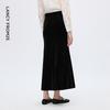 Lancy Women's Velvet Long Skirt