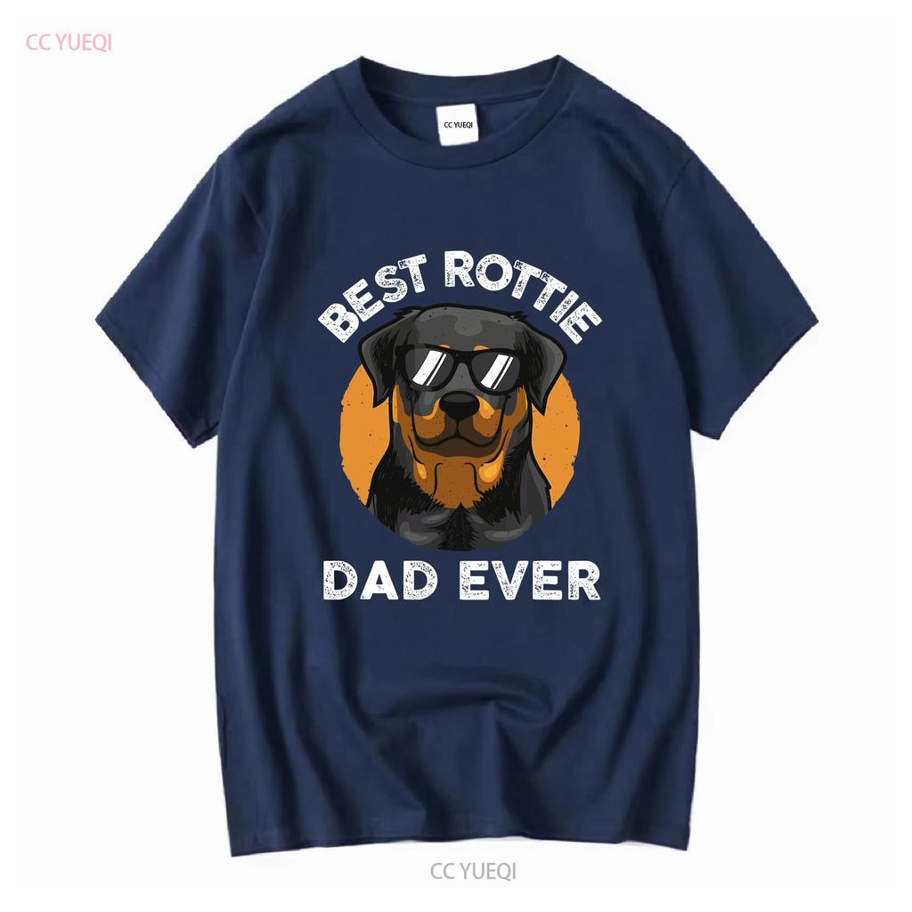 Funny Rottweiler Dad Design For Men Grandpa Rottie Quote T shirt vintage Washed Comfortable streetwear homme Breathable