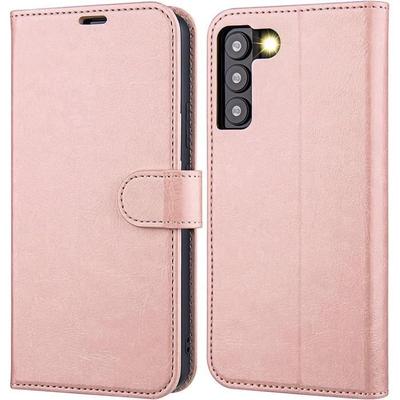 Etui - BOOLING - dla Samsunga S22 Ultra - Różowe - Odporne na zarysowania - Efekt skóry - Ochrona 360°