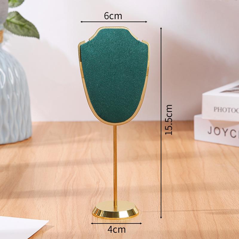 Metal Jewelry Display Stand, Microfiber Velvet Multi-color Display Rack, Jewelry Store Live Stream Pendant Necklace Display Props