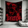 DEXTER Wall Tapestry Aesthetic Wall Hanging Printed Fabric Blanket Decorative Tapestries for Bedroom Living Room Home Decor