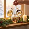 Transparent Lighted Christmas Ball Ornament Acrylic LED Lighted Clear Christmas Bauble Ornament Plastic Exquisite