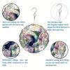 Hummingbird Stained Glass Wind Chime Metal Rotating Garden Decor for Patio Yard Indoor Outdoor No Electricity Needed Colorful Gift Idea