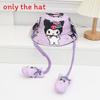 Cartoon Fisherman Hat For Kids With 3d Ears And Stitch Spider Man Print Design Summer Sun Protection Cotton Polyester