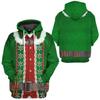 Funny Design Christmas 3D Printed Hoodies For Men Clothes Fashion New In Hoodie & Sweatshirts Santa Claus Cosplay Y2k Tops