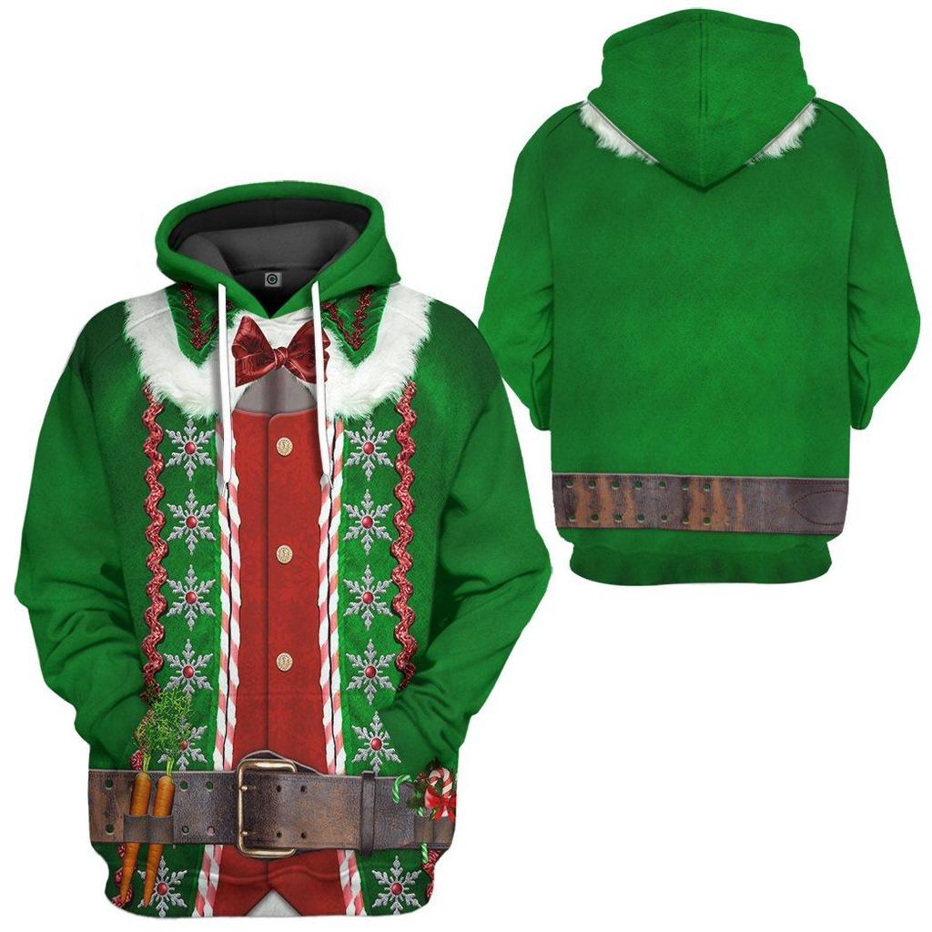 Funny Design Christmas 3D Printed Hoodies For Men Clothes Fashion New In Hoodie & Sweatshirts Santa Claus Cosplay Y2k Tops