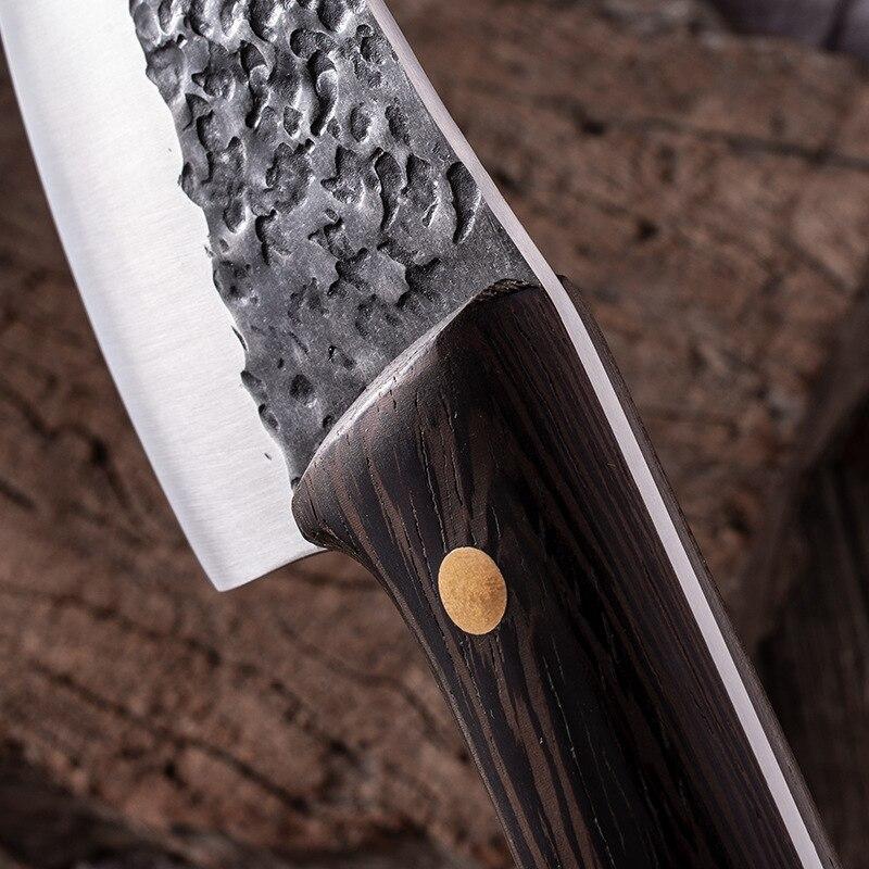 Kitchen Boning Knife Meat Cleaver Butcher Knife Wooden Handle Outdoor Camping Knives Hunting Tool