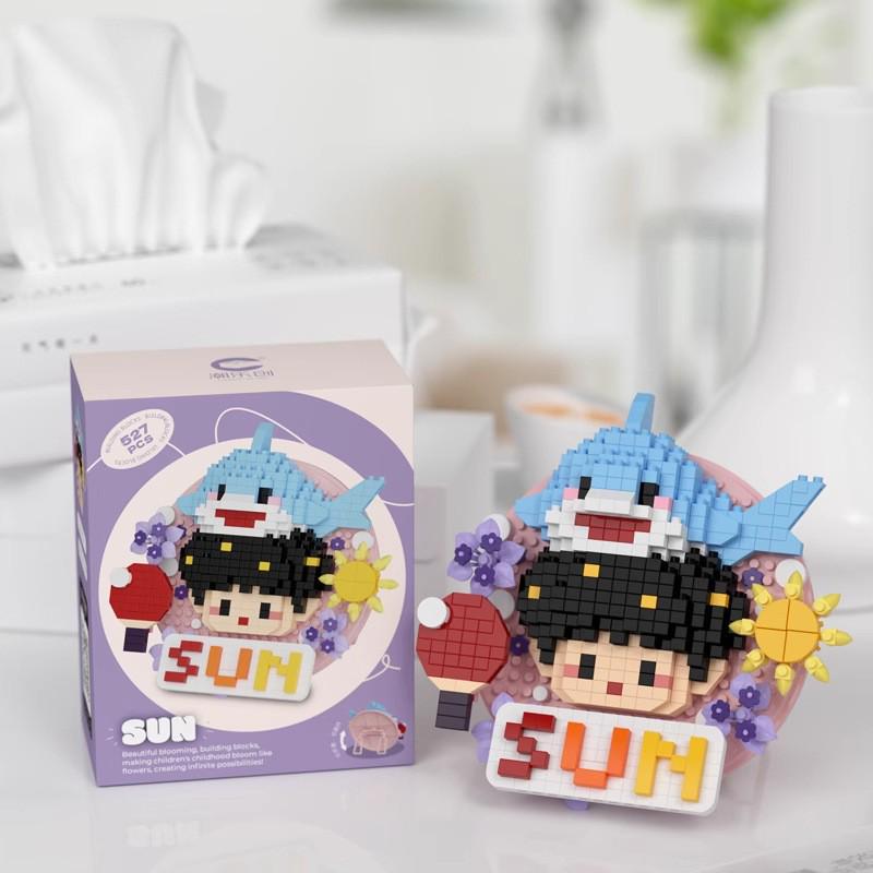 Music Flower Box Compatible Building Blocks Bouquet: Sunflower & Carnation Toy for Children and Teachers