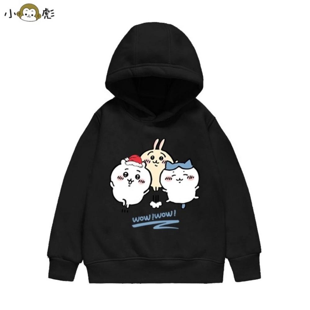 Children's Autumn and Winter Christmas Joint Jiyi Kawa Hooded Sweatshirt Printed Boys and Girls Children's Casual Pullover
