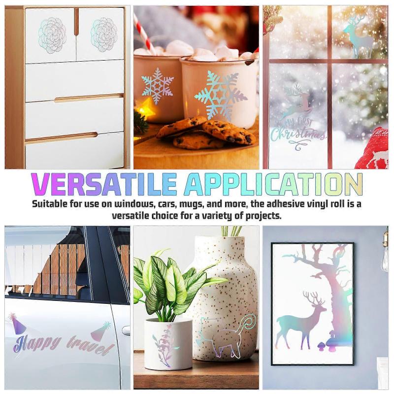 Holographic Vinyl Transfer Film Permanent Vinyl for 1 Roll