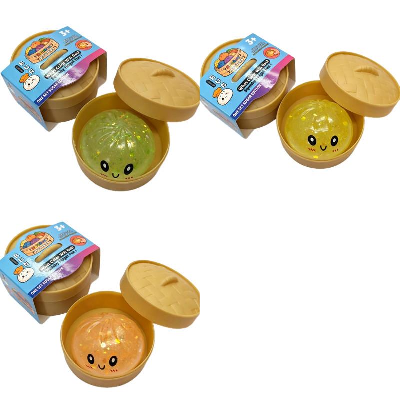 Heißer Glitzer Knödel Quetschspielzeug Squishy Malzose Serie mit Box Fidget Spielzeug Knödel Sensorisch zur Stressbewältigung Langsamer Rückprall Kreatives Geschenk