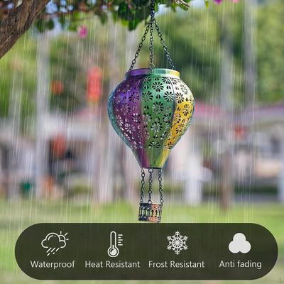 Solarny Lampion Balonowy Dekoracja Zewnętrzna Kreatywny Prezent Wiszący Wodoodporny dla