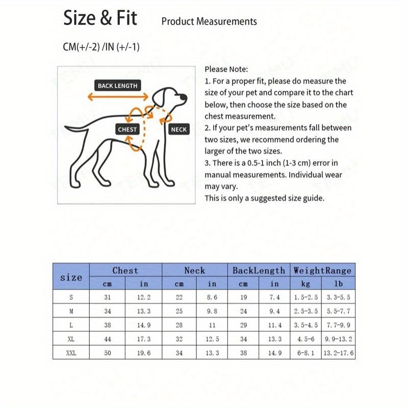 1pc Pet Cooling Shirt, 4-Leg Design, Formal Collar, Cat Dog Clothes