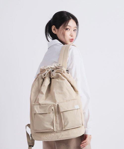 Conspara Cnpr Natural Anti-Theft Non-Buckle Backpack - Beige