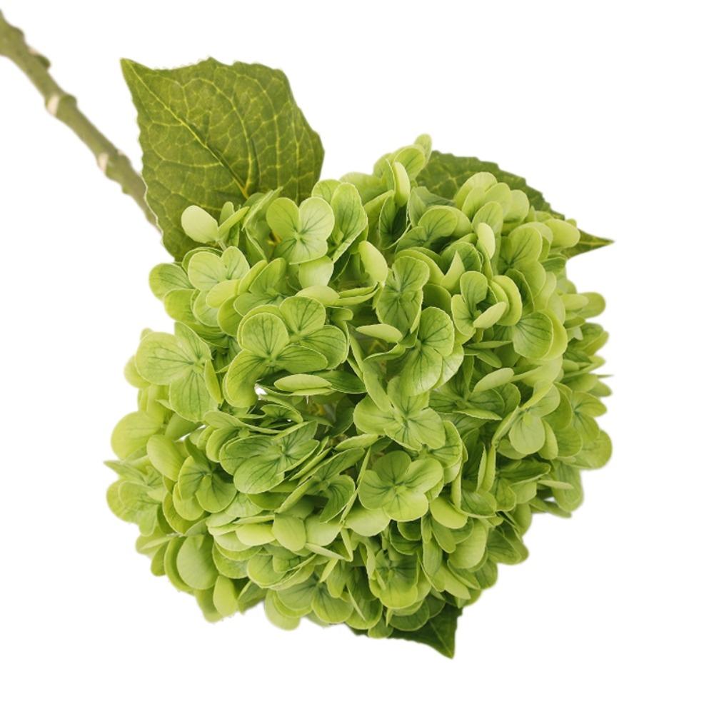 Green Leaf Simulation Colorful Hydrangea Real Touch Fake Flower Home Living Room Decor