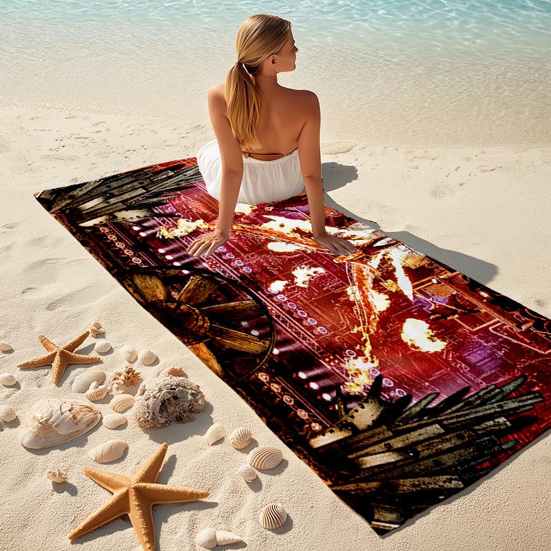 Till Lindemann, Lead Singer of the German Heavy Metal Rock Band Rammstein, Outdoor Camping Vacation Swimming Beach Scarf Decorative Blanket F9