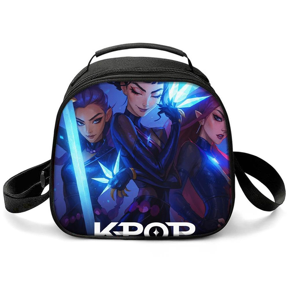 KPOP Witch Hunters Printed Cartoon Student Warm Lunch Bag Messenger Bag