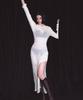 VINAJ Hooded Long Dress Cover-Up (White)