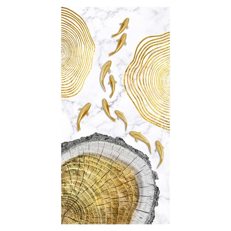 

Золотая рыба кои фэн-шуй карп картины холст настенная живопись для гостиной современная галерея интерьер домашний декор без рамки 30x60cm