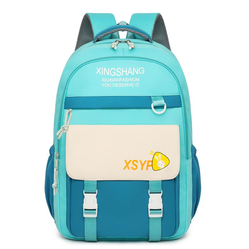 Backpack New Fashion Casual Lightweight Large Capacity Junior High School Student School Bag High School Student Elementary School Student Backpack