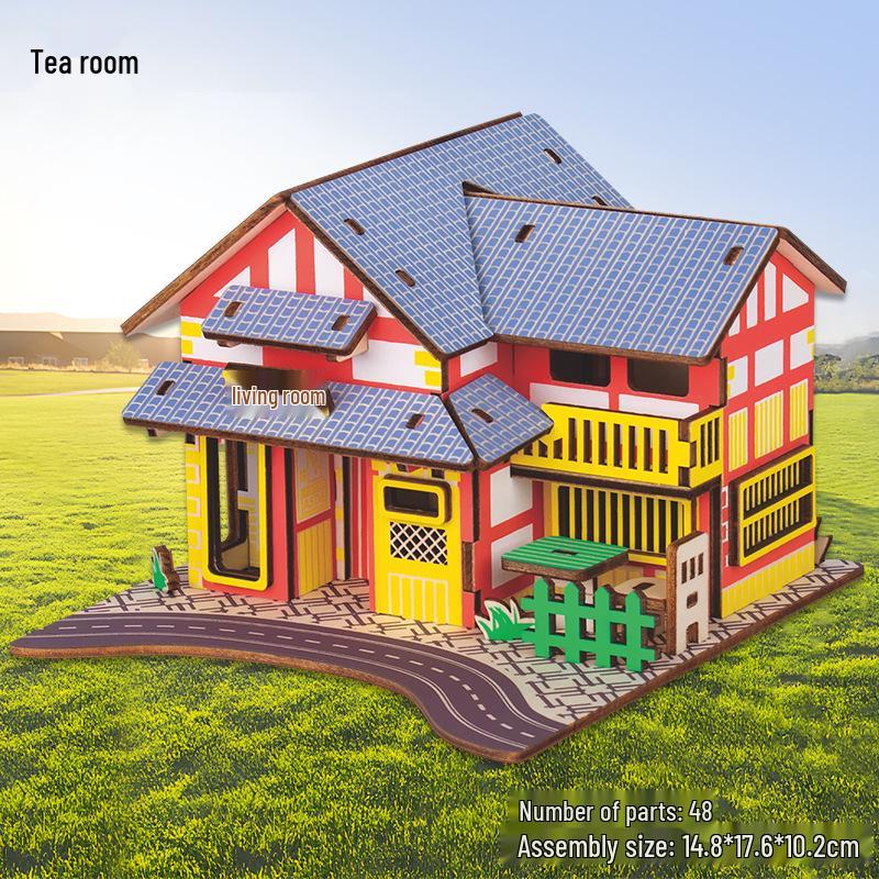 3D Wooden Ferris Wheel Puzzle - Educational DIY Gift for Kids