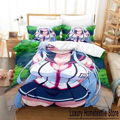 Comfortable Anime Print Duvet Cover Set With Duvet Cover And Pillowcases King Queen Twin Sizes For Adults And Kids