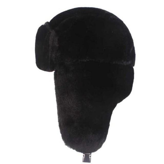 Women Winter Fur Caps Russian Female Thicker Warm Solid Soft Windproof Ear Flap Hats Accessories