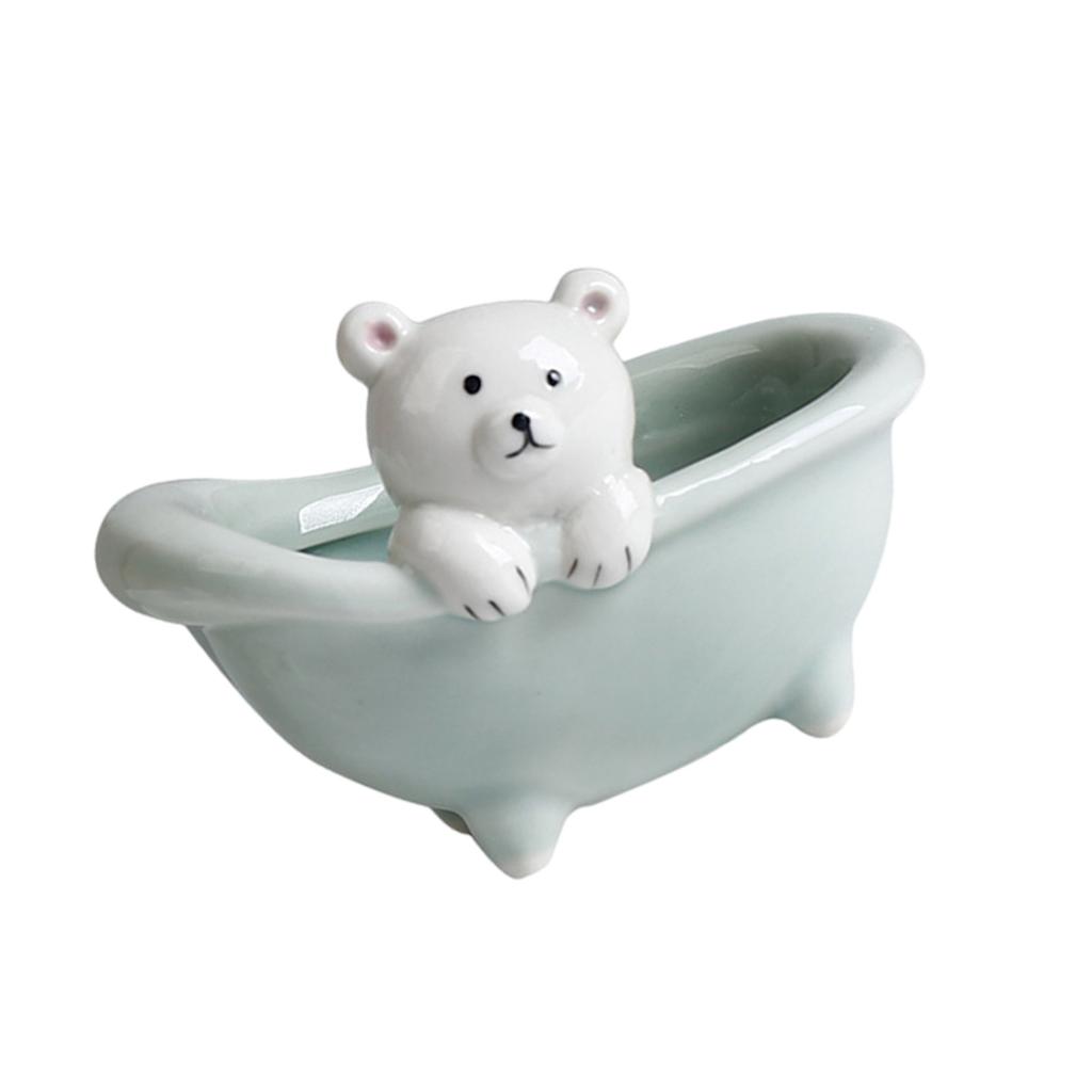 Ceramic Fleshy Plant Pot Pig/Bear Planter Plant Flowerpot Ornament for Fleshy Plant Cactuses Container for Home Balcony