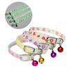 Pet Glowing Collars with Bells Glow At Night Dogs Cats Adjustable Necklace Safe