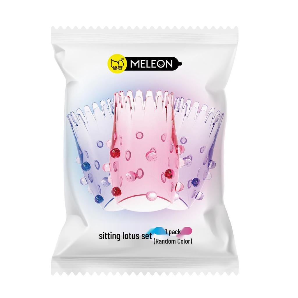 Raupen Analkristallstöpsel & Dornen Kristallhülle Herren Tragbares Penisring-Set