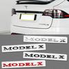 1Pc Car Styling Logo Badge For Tesla Model 3 Model S Models Y X ABS 3D Rear Trunk Body Emblem Sticker Decal Decorate Accessories