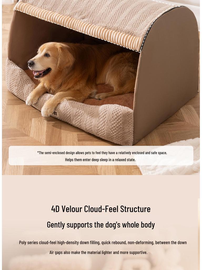 Autumn & Winter Deep Sleep Pet Bed for Large Dogs & Cats