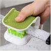 Car Interior Seat Belt Cleaning Special Tool Double-sided U Type Folding Tray Sponge Diamond Brush Seat Belt Handguard