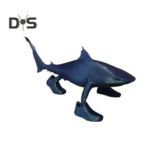 

Настольное украшение, напечатанное на 3D-принтере, статуэтка акулы в обуви, устойчивая основа, скульптура акулы, домашний декор, настольный аксессуар