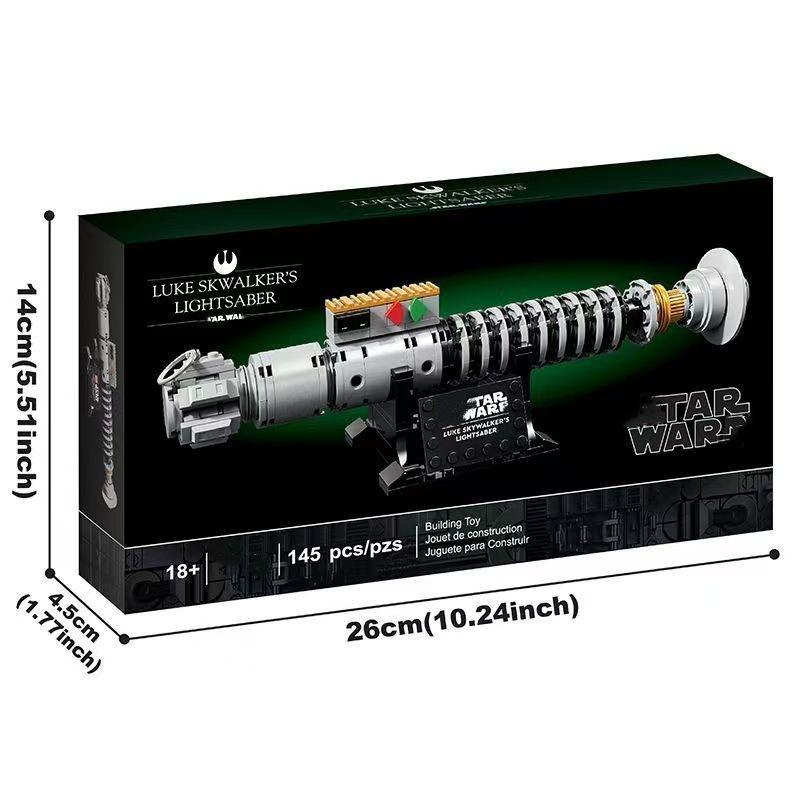 LEGO-Compatible Luke Skywalker Star Wars Lightsaber Building Blocks Toy for Boys - Popular Gift