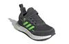 adidas Rapida S&l El K Mesh Breathable Low Top Kids' Running Shoes Gray Green Kids' FV2628