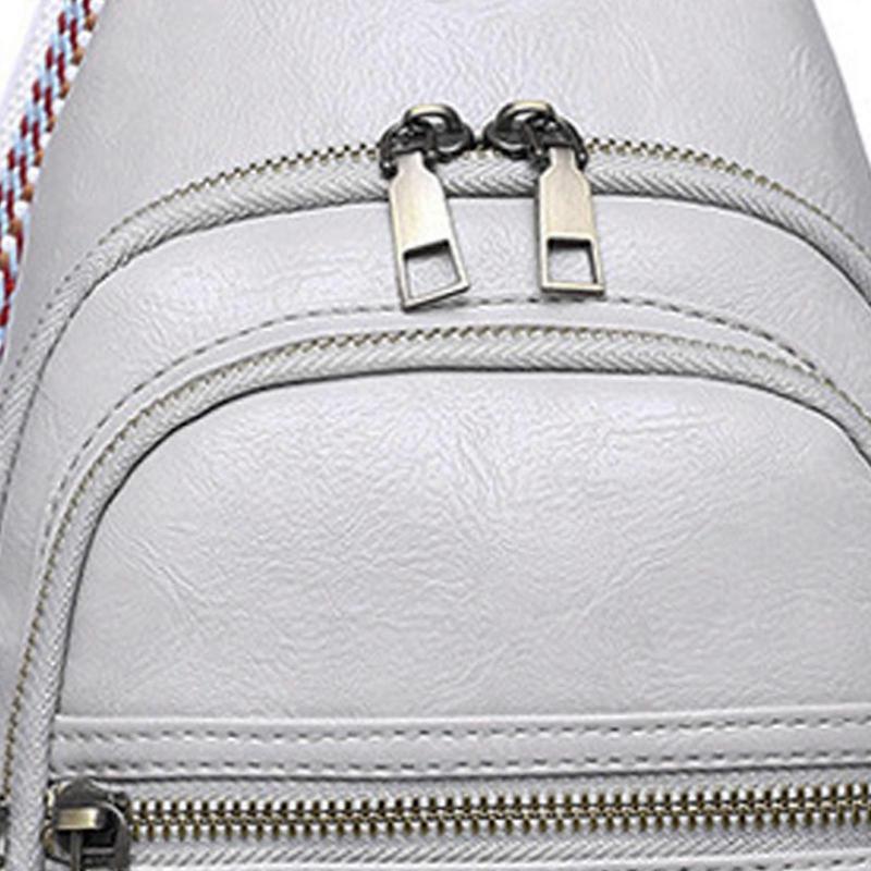 Women  Crossbody Bags PU Leather Sling Bag Fanny Pack Belt Bag for Women for Travel Multilayer and Card Slot