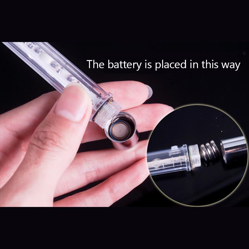 Bisiklet 5 LED Tekerlek Işığı Rüzgar Türbini Kuyruk Işığı Bisiklet Valf Işığı Ölü Sinek Dağ Bisikleti Valf Işığı