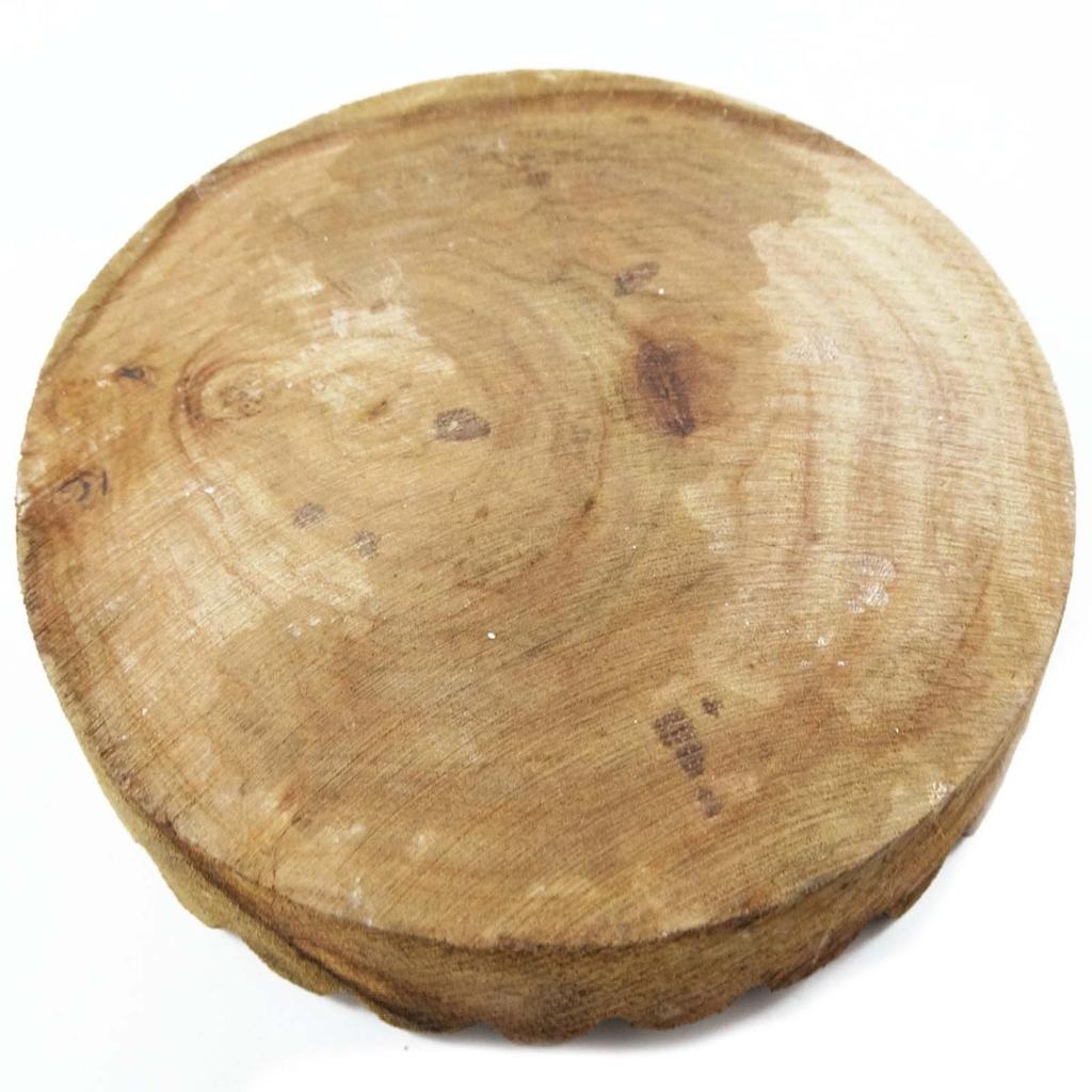 IBA Indianbeautifulart Round Shape Wooden Block Om Print Printing Textile Stamp On Apparel