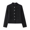 Cross-border wholesale spring new products women's fashion single-breasted stand-up collar European and American style short jacket
