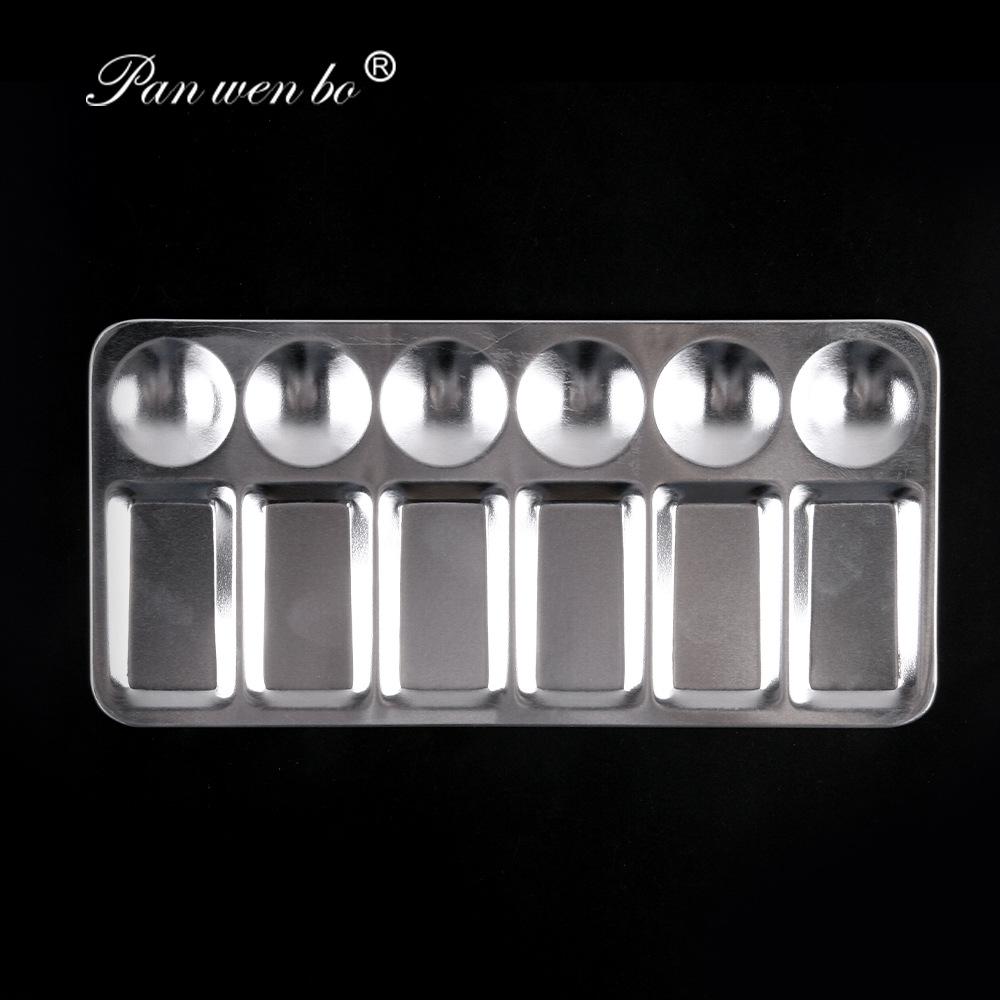 Student Aluminum Palette for Painting Pigment Mixing - Round & Rectangular Options