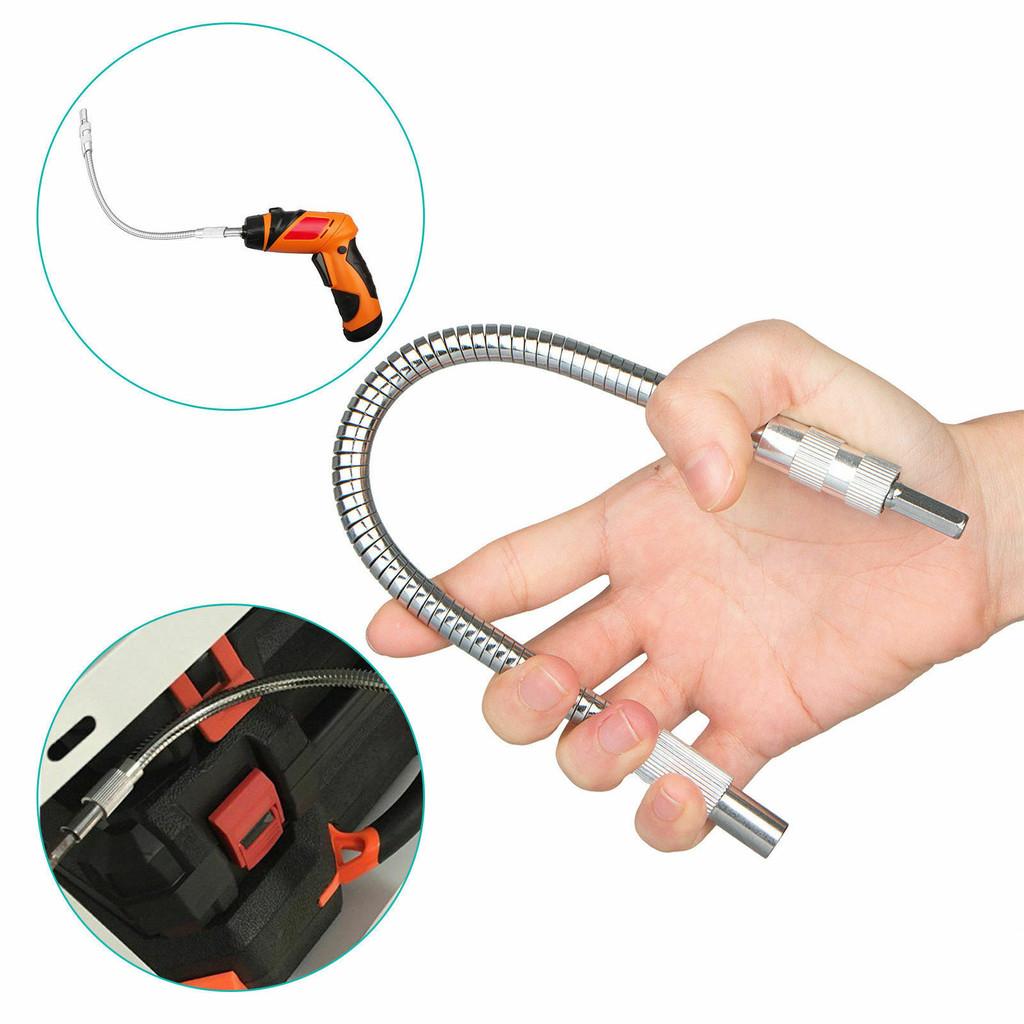 Charging 20cm Multifunction Drill Cardan Flexible Shaft Silver Alloy Material