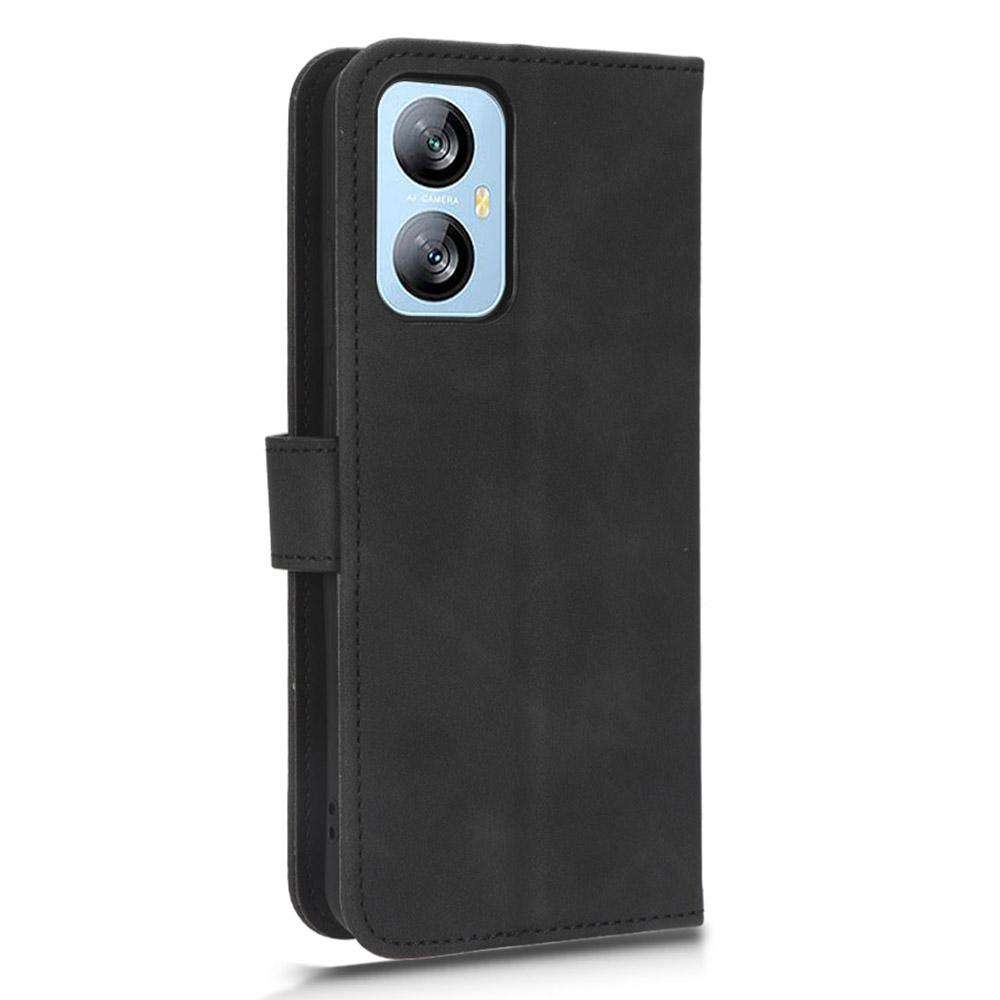 For Blackview A52 4G Drop-proof PU Leather Phone Case Stand Wallet Skin-touch Flip Cell Phone Cover