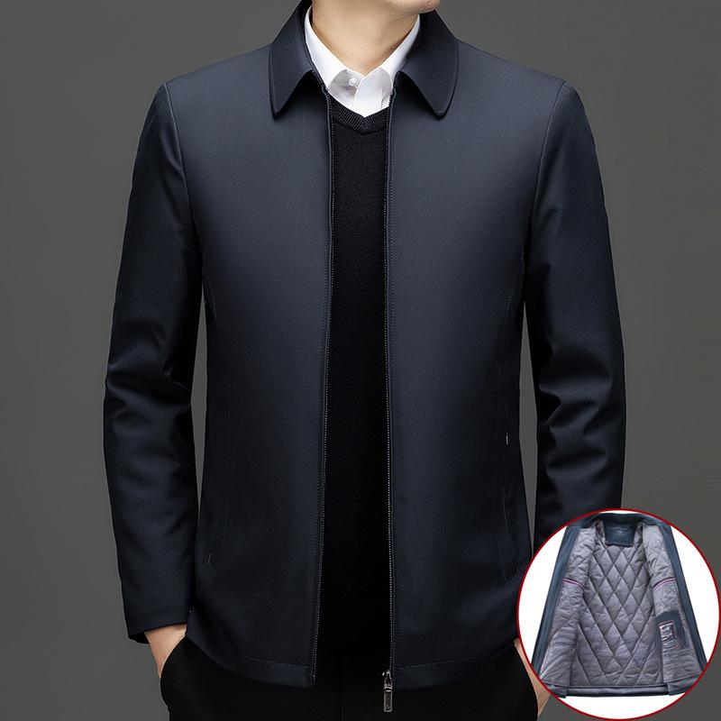 

Куртка из утолщенного бархата, модная куртка из хлопка со съемной подкладкой, мужская куртка для папы, повседневная куртка, одежда для мужчин среднего и пожилого возраста. 4XL
