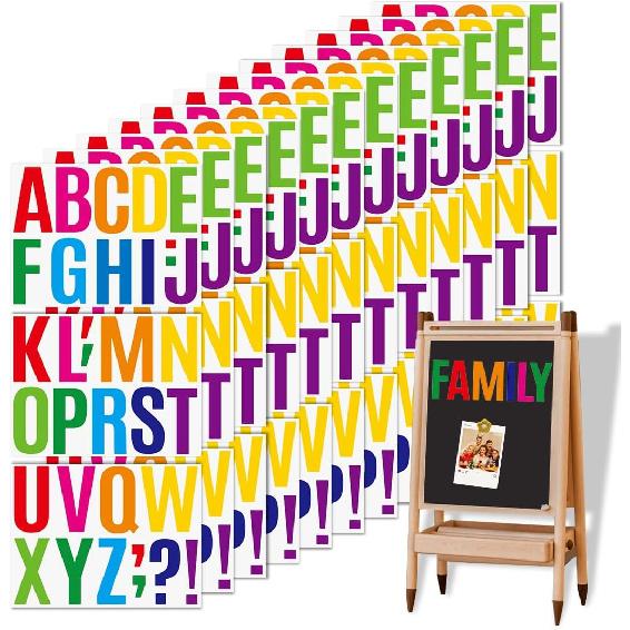 

Voyyphixa 36 листов Большие наклейки с буквами 4 дюйма Наклейки с алфавитом Виниловые самоклеящиеся виниловые наклейки для почтового ящика, презентации, двери, грузовика, доски объявлений