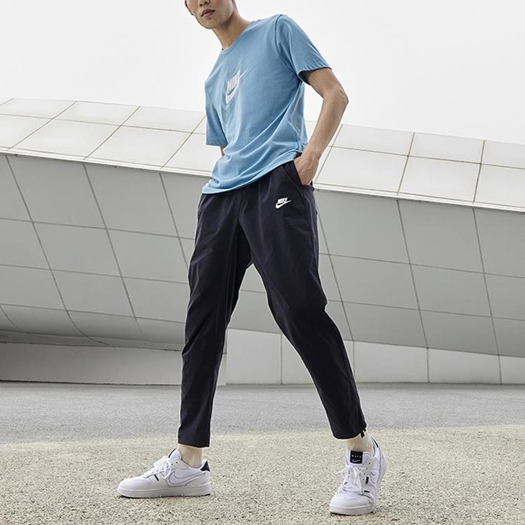 Nike T Shirts Men's Cerulean Crew Neck Moderate Straight Fit DR0998-424