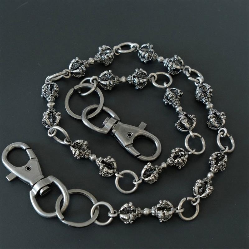 Fashionable Sturdy Alloy Punk Chain Featuring Powerful Designs Jewelry Accessory for Music Festivals and Parties